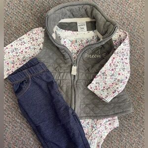 🚨CLEARANCE 0124-97 Meow Vest, Top, and Jeans